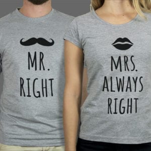 Majice ili Hoodie Mr Mrs Right 1