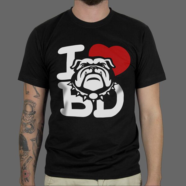 Majica Ili Hoodie I Love Bulldog Tattoo Majice