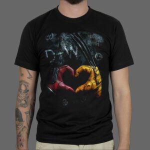 Majica ili Hoodie Deadpool Wolverine Heart
