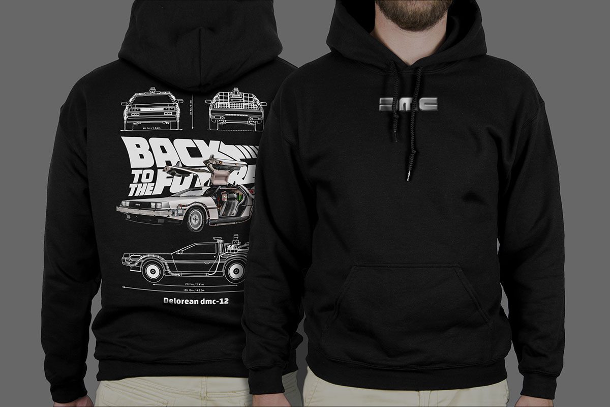 Majica ili Hoodie Auto Sport Delorean DMC12